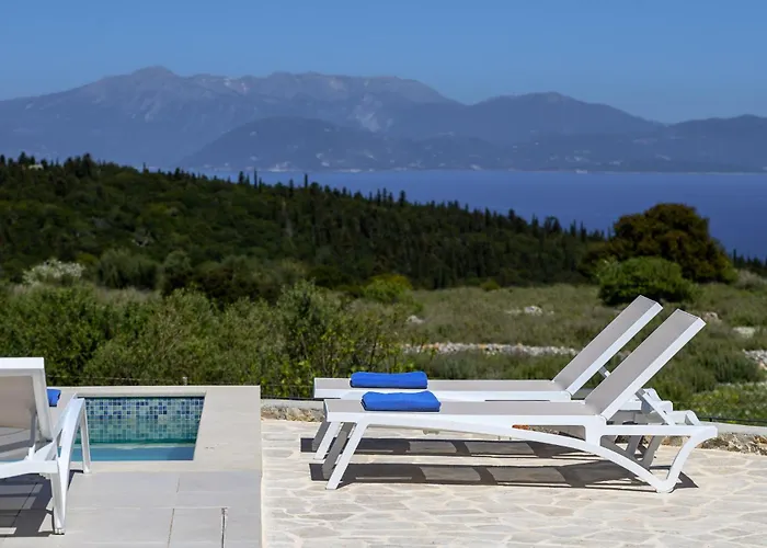Ariste With Stunning Views Near Fiscardo Villa Katsaráta