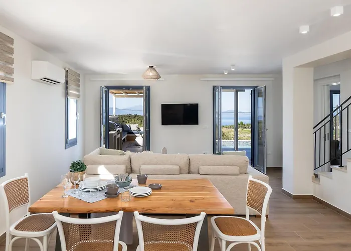 Villa Ariste With Stunning Views Near Fiscardo
